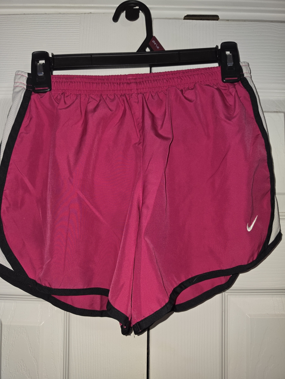 Nike Women’s Hot Pink Athletic Running Shorts with Black Trim